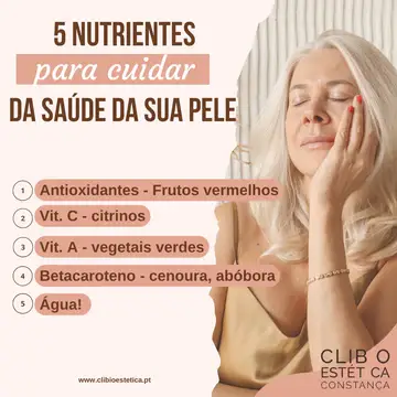 Nutrientes para cuidar da pele